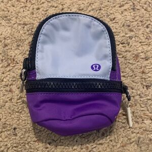Lululemon Purple and Gray Mini Pouch
